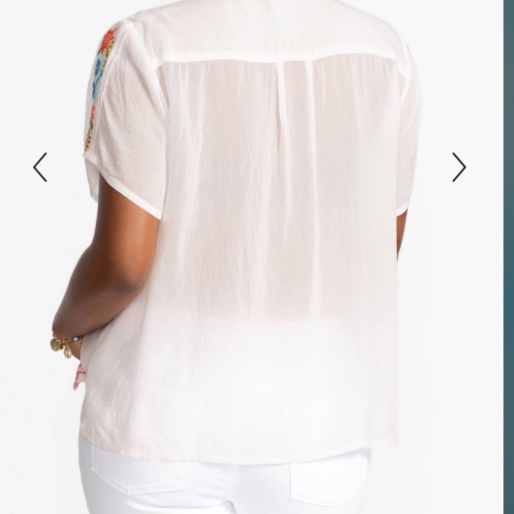 Johnny Was Multicolor Patchwork Blouse - image 5